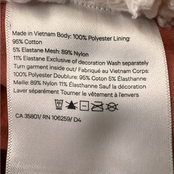 Lululemon Warmth Restore Sherpa Pullover Heathered Copper Clay Size Large/XL - Picture 15 of 15